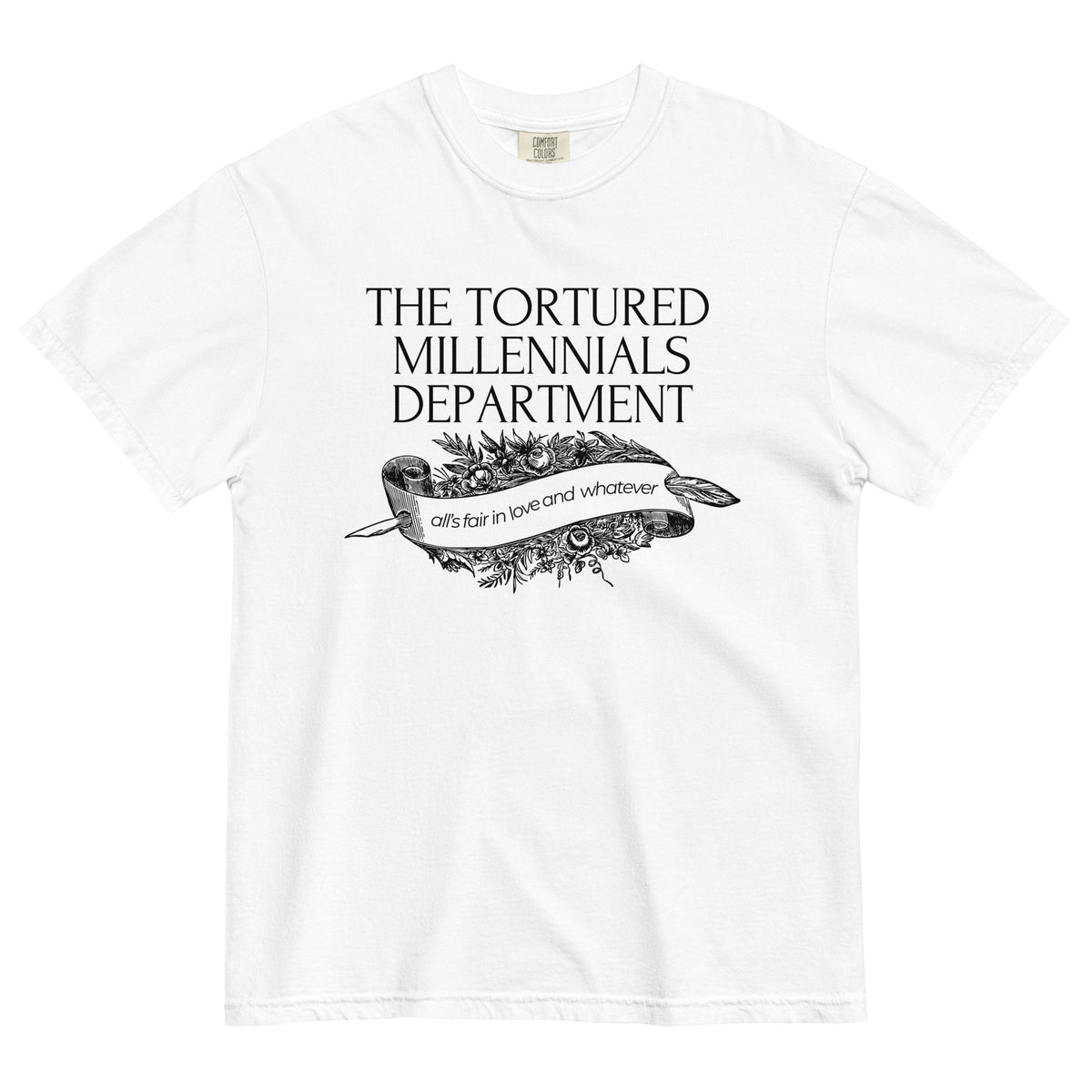The Tortured Millennials Department T-Shirt | Millennial Humor Graphic Tee - Spinsterly Co