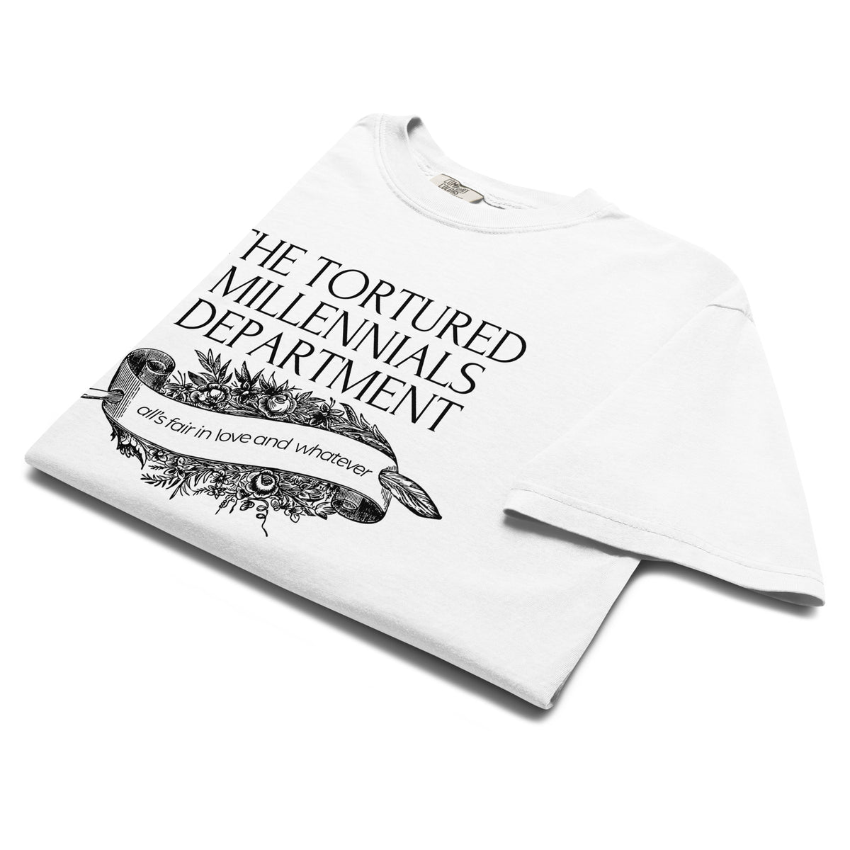 The Tortured Millennials Department T-Shirt | Millennial Humor Graphic Tee - Spinsterly Co