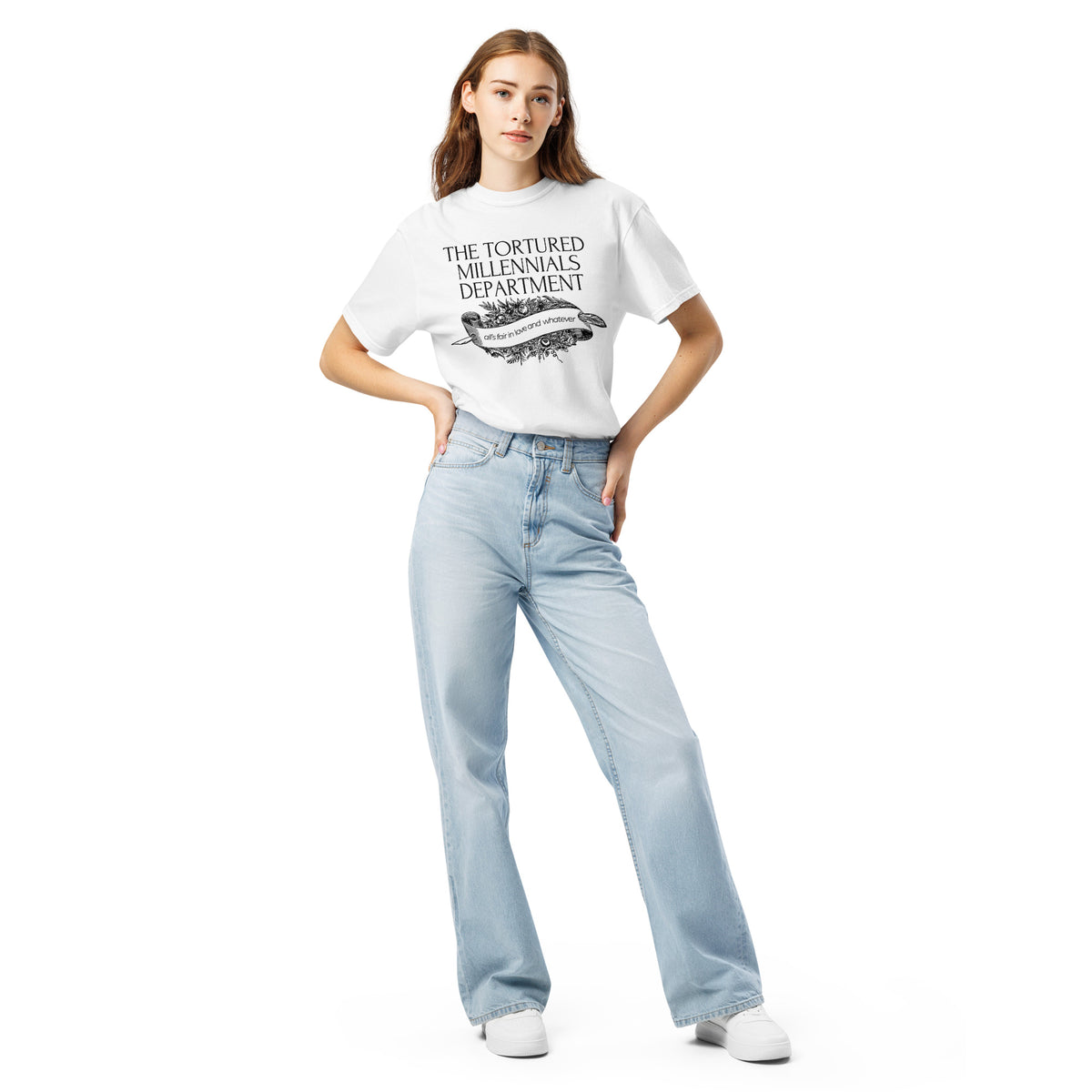 The Tortured Millennials Department T-Shirt | Millennial Humor Graphic Tee - Spinsterly Co