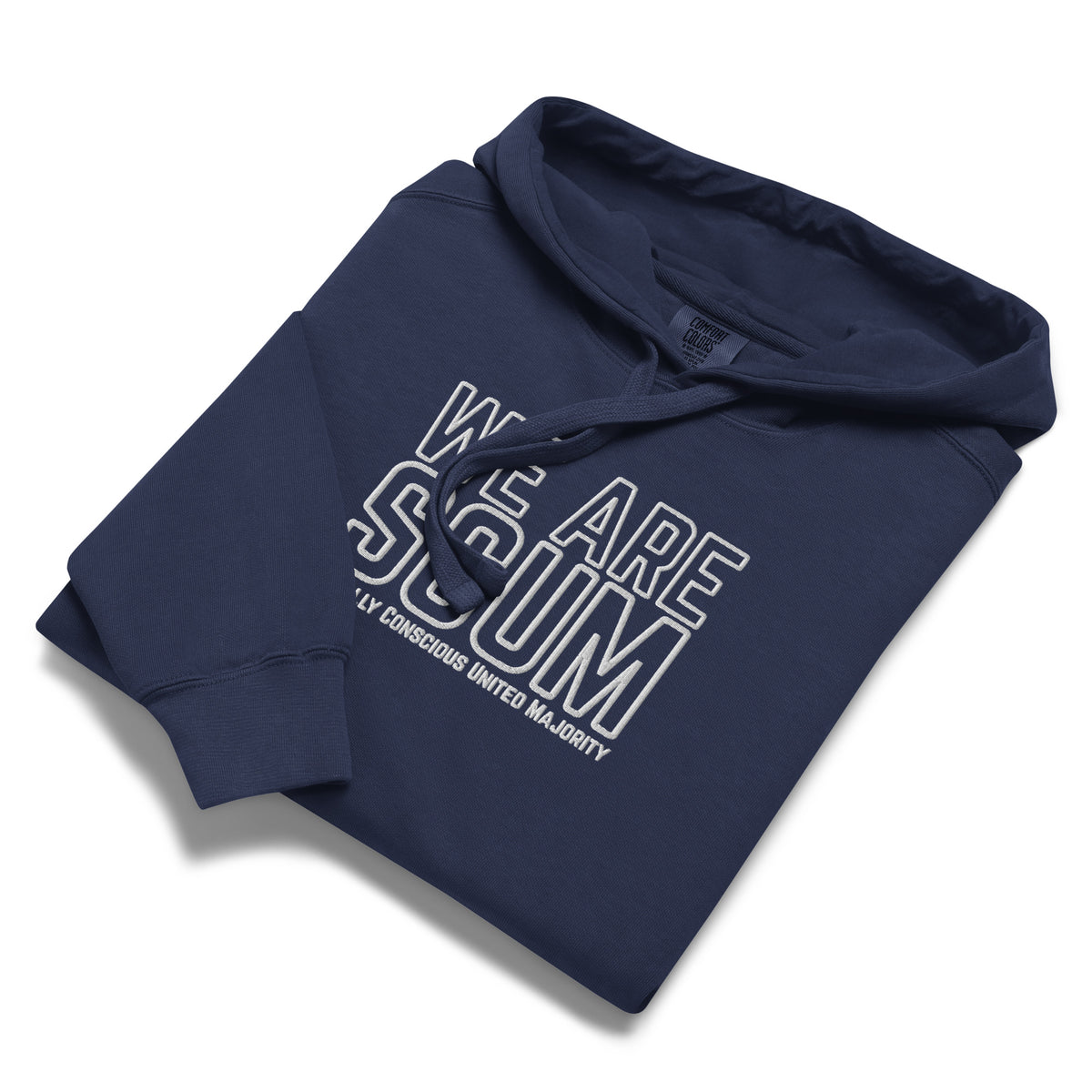 We Are SCUM Hoodie | Socially Conscious United Majority Embroidered Graphic Sweatshirt - Spinsterly Co
