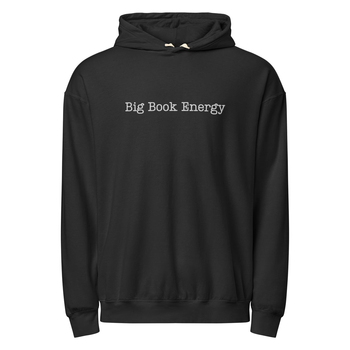 Big Book Energy Garment-Dyed Lightweight Hoodie | Bookish Pullover Hoodie - Spinsterly Co