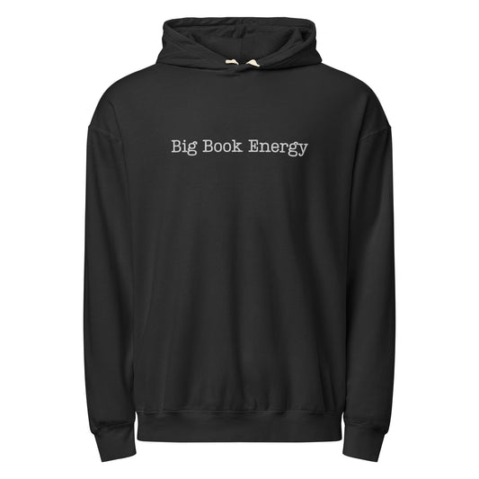 Big Book Energy Garment-Dyed Lightweight Hoodie | Bookish Pullover Hoodie - Spinsterly Co