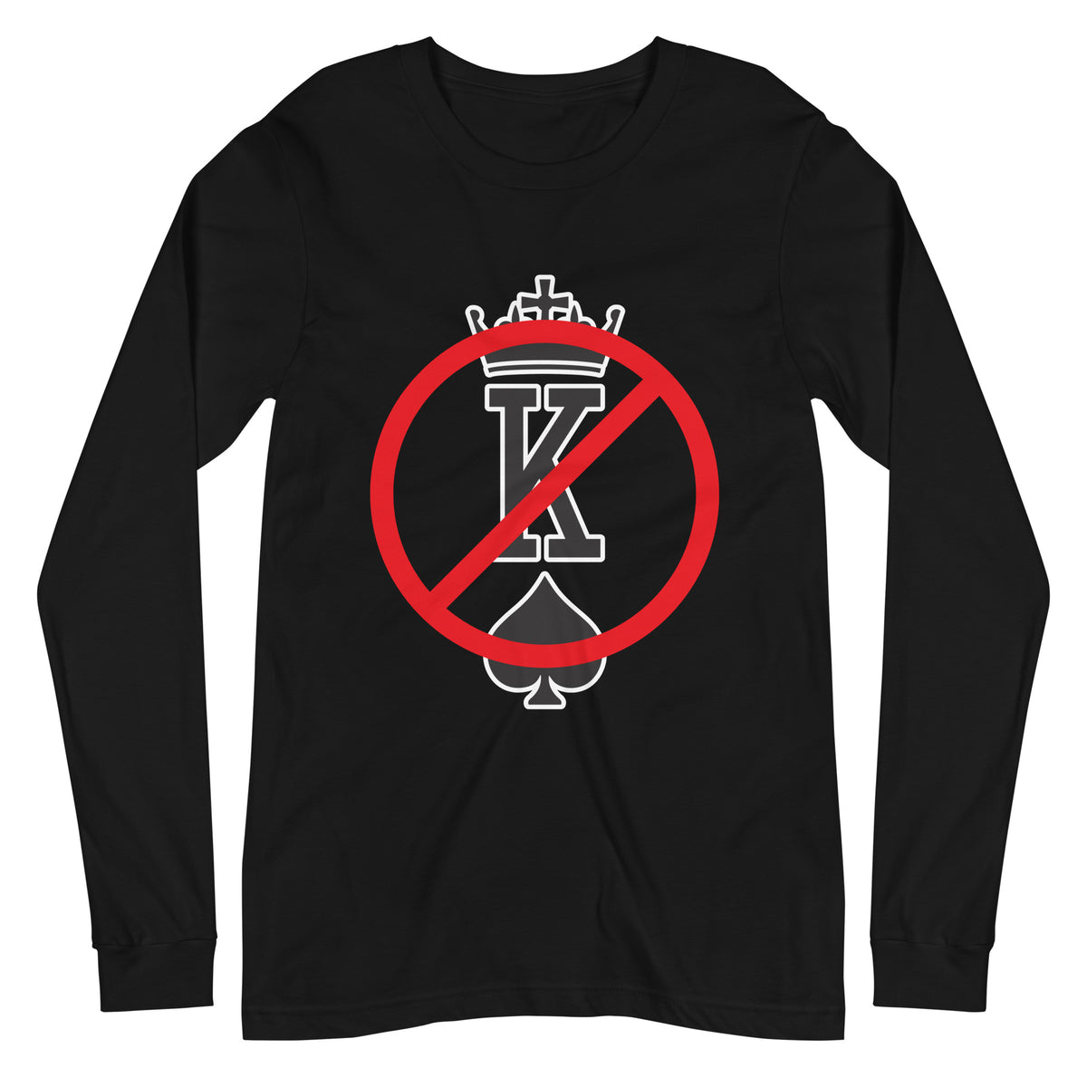 No Kings Long Sleeve Tee — Anti-Authoritarian Graphic Shirt - Spinsterly Co