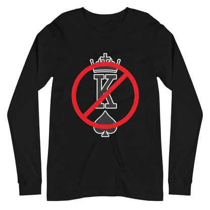 No Kings Long Sleeve Tee — Anti-Authoritarian Graphic Shirt - Spinsterly Co