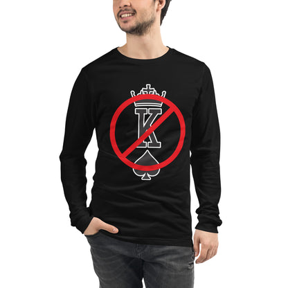 No Kings Long Sleeve Tee — Anti-Authoritarian Graphic Shirt - Spinsterly Co