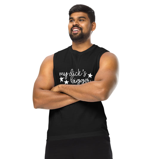 My Dick's Bigger Muscle Tank | Feminist Sleeveless Shirt - Spinsterly Co