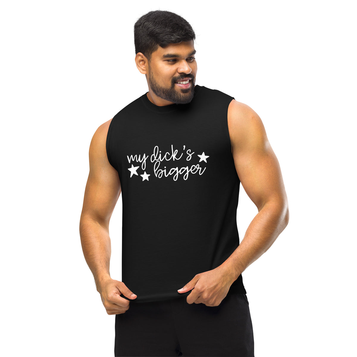 My Dick's Bigger Muscle Tank | Feminist Sleeveless Shirt - Spinsterly Co