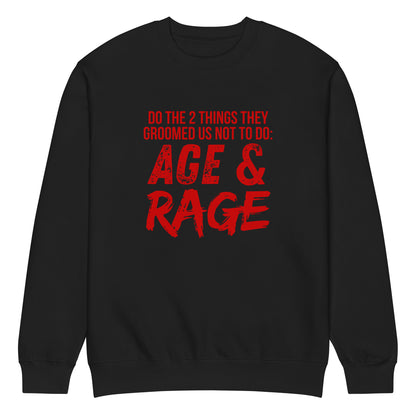 Age & Rage Feminist Crew Neck Sweatshirt | Empowerment Sweatshirt - Spinsterly Co
