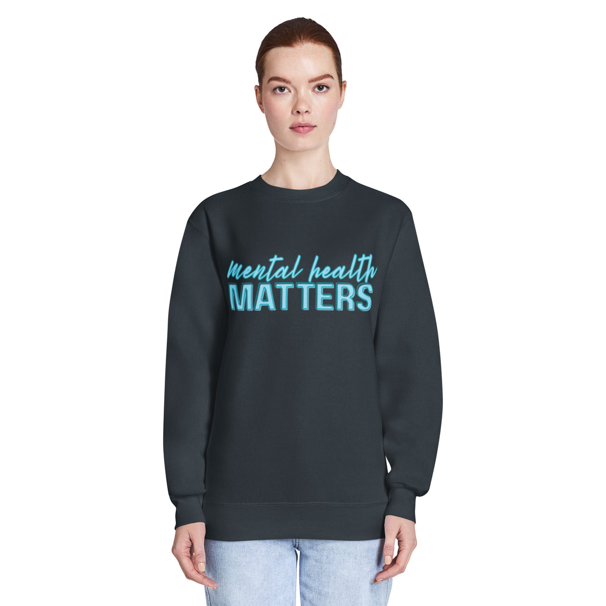 Mental Health Matters Crewneck Sweatshirt | Mental Health Awareness Pullover - Spinsterly Co