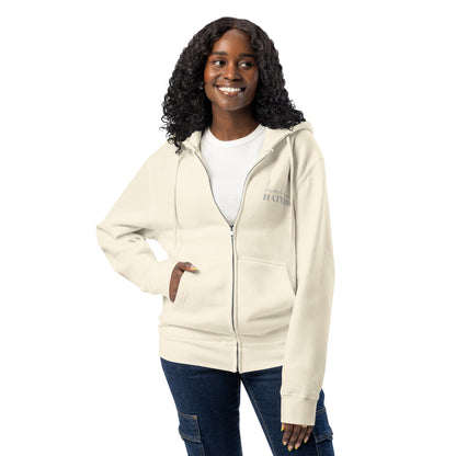 Hello Haters Full Zip Hoodie | Feminist Statement Graphic Hoodie - Spinsterly Co