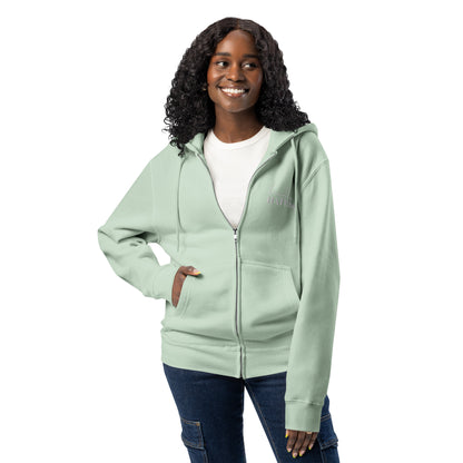 Hello Haters Full Zip Hoodie | Feminist Statement Graphic Hoodie - Spinsterly Co