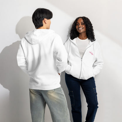 Unladylike Full Zip Hoodie | Feminist Script Graphic Hoodie for Women - Spinsterly Co