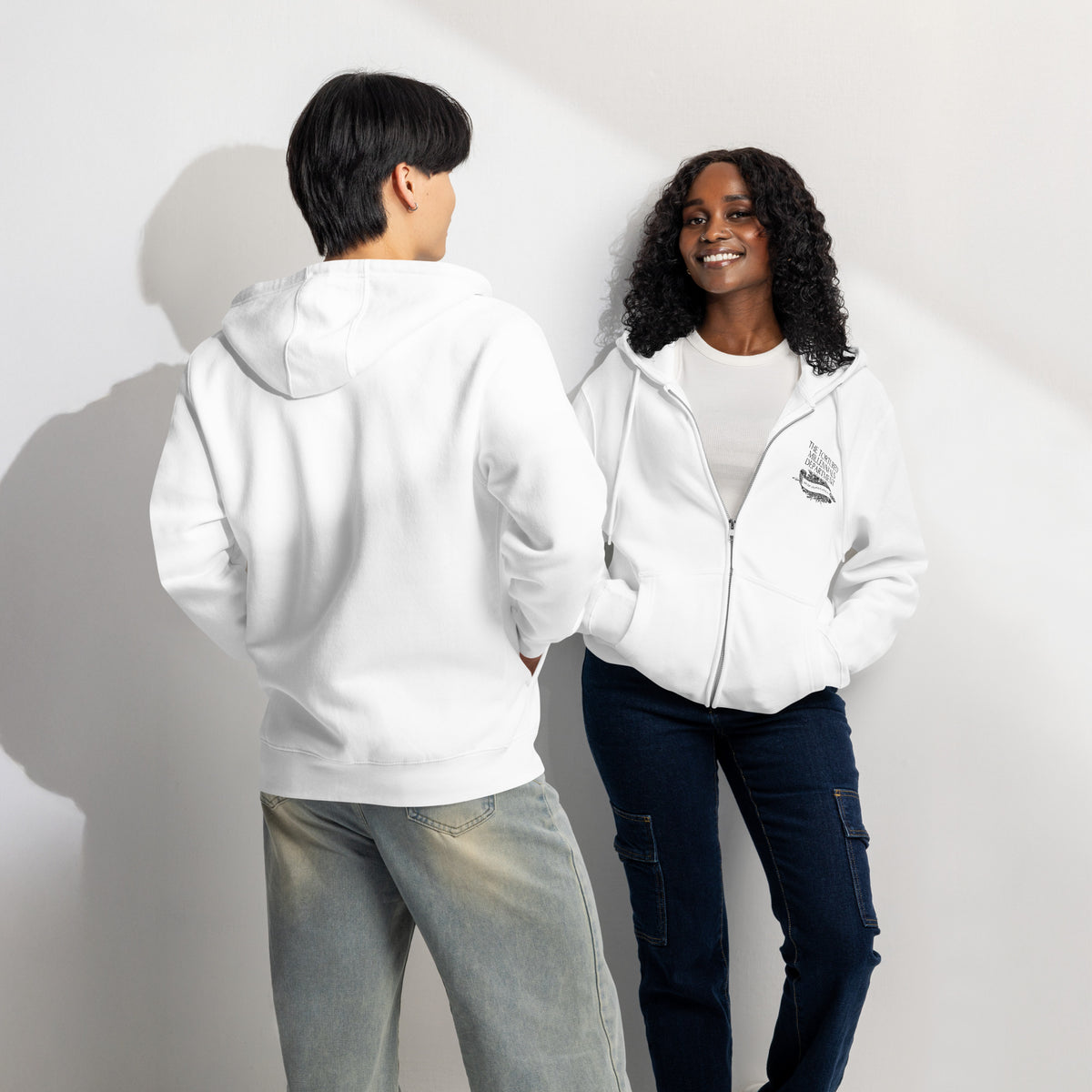 The Tortured Millennials Department Full-Zip Hoodie | All's Fair in Love and Whatever - Spinsterly Co