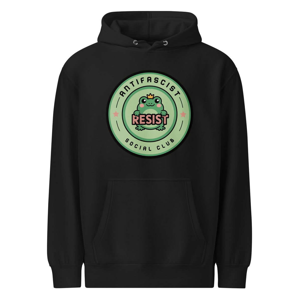 Antifascist Social Club Kawaii Frog Hoodie | Political Activist Apparel - Spinsterly Co