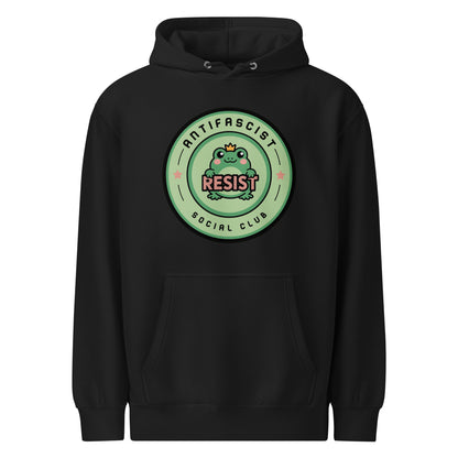 Antifascist Social Club Kawaii Frog Hoodie | Political Activist Apparel - Spinsterly Co