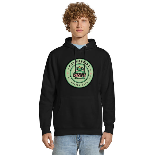 Antifascist Social Club Kawaii Frog Hoodie | Political Activist Apparel - Spinsterly Co