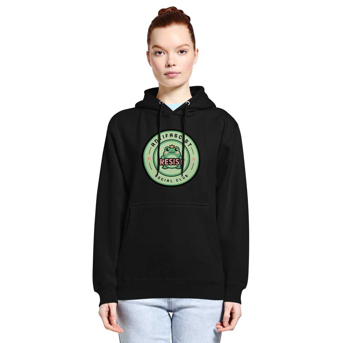 Antifascist Social Club Kawaii Frog Hoodie | Political Activist Apparel - Spinsterly Co