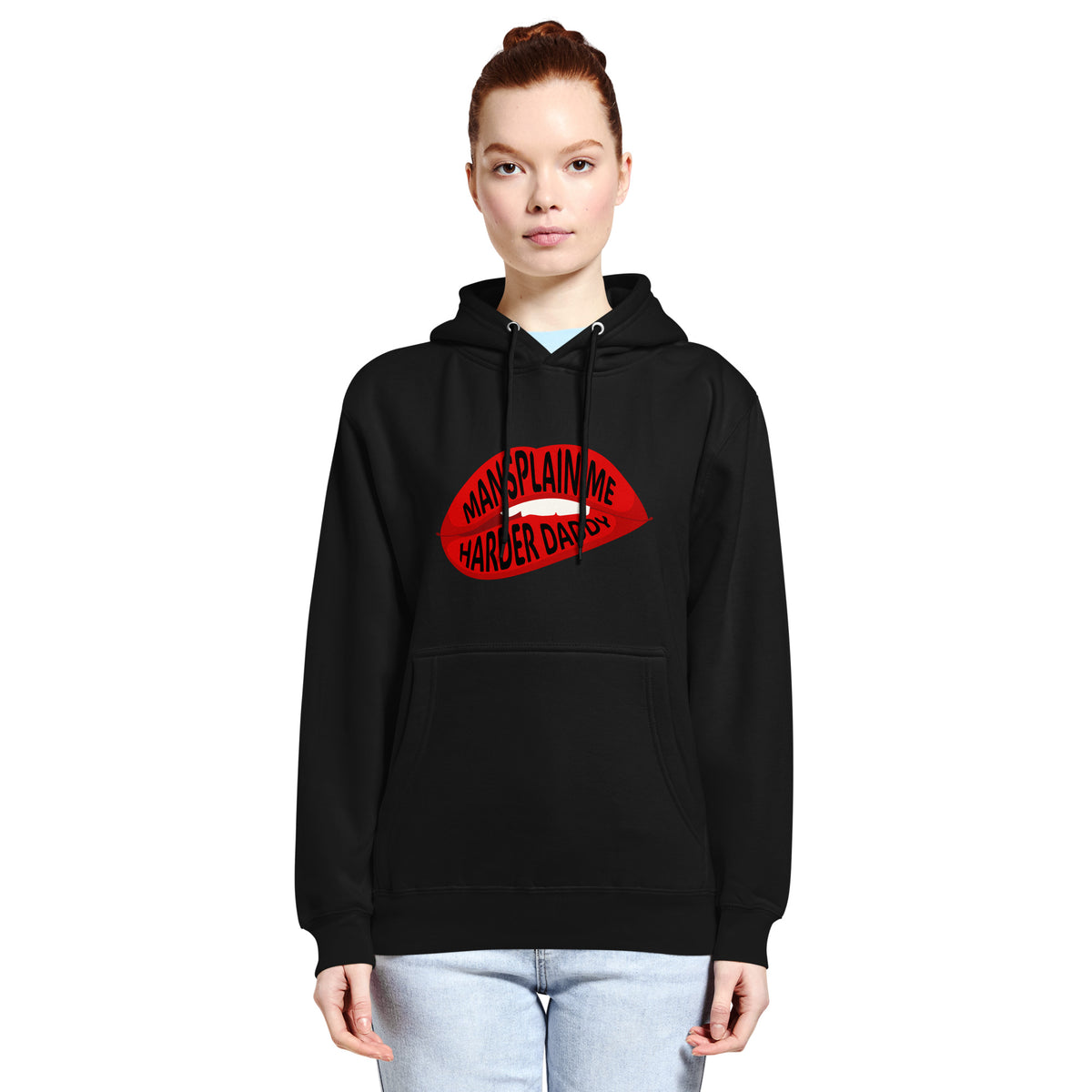 Mansplain Me Harder Daddy Hoodie | Funny Feminist Sarcasm Graphic Pullover Hoodie - Spinsterly Co