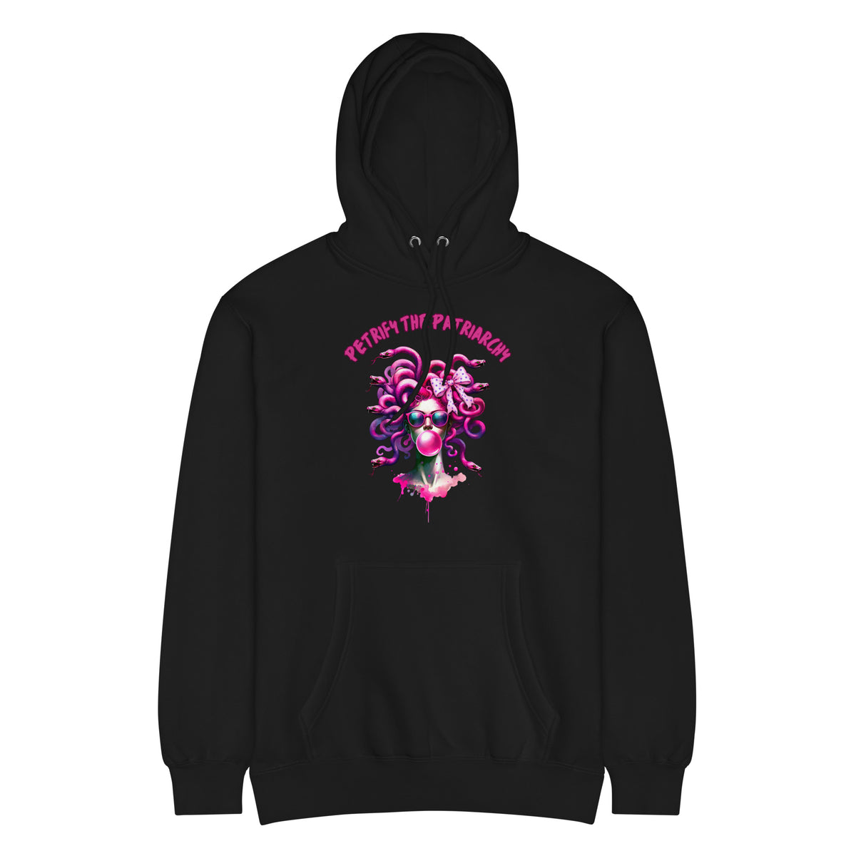 Petrify the Patriarchy Medusa Hoodie | Feminist Mythology Graphic Pullover Hoodie - Spinsterly Co