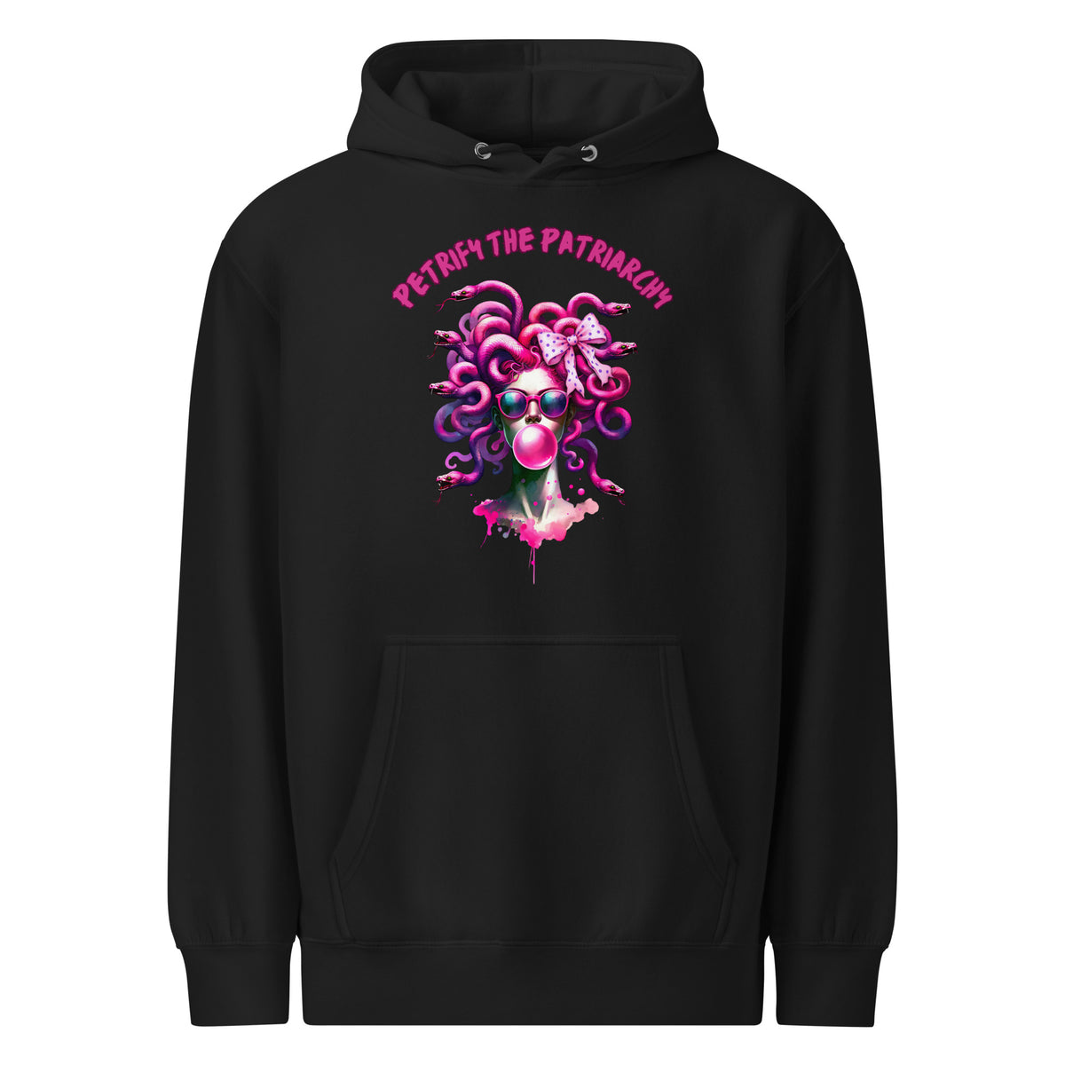 Petrify the Patriarchy Medusa Hoodie | Feminist Mythology Graphic Pullover Hoodie - Spinsterly Co