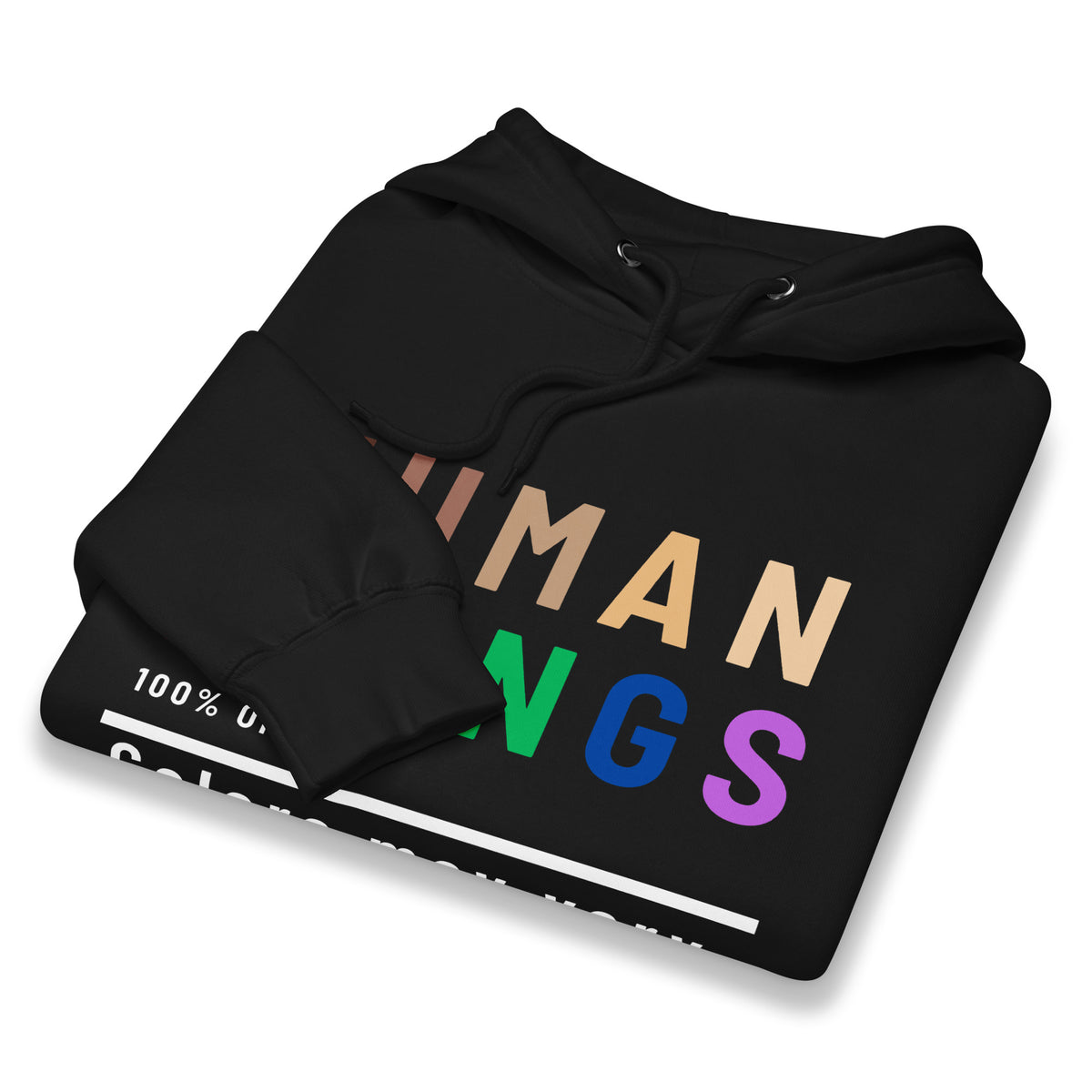 Human Beings Colors May Vary Pullover Hoodie | Inclusive Pride Graphic Hoodie - Spinsterly Co