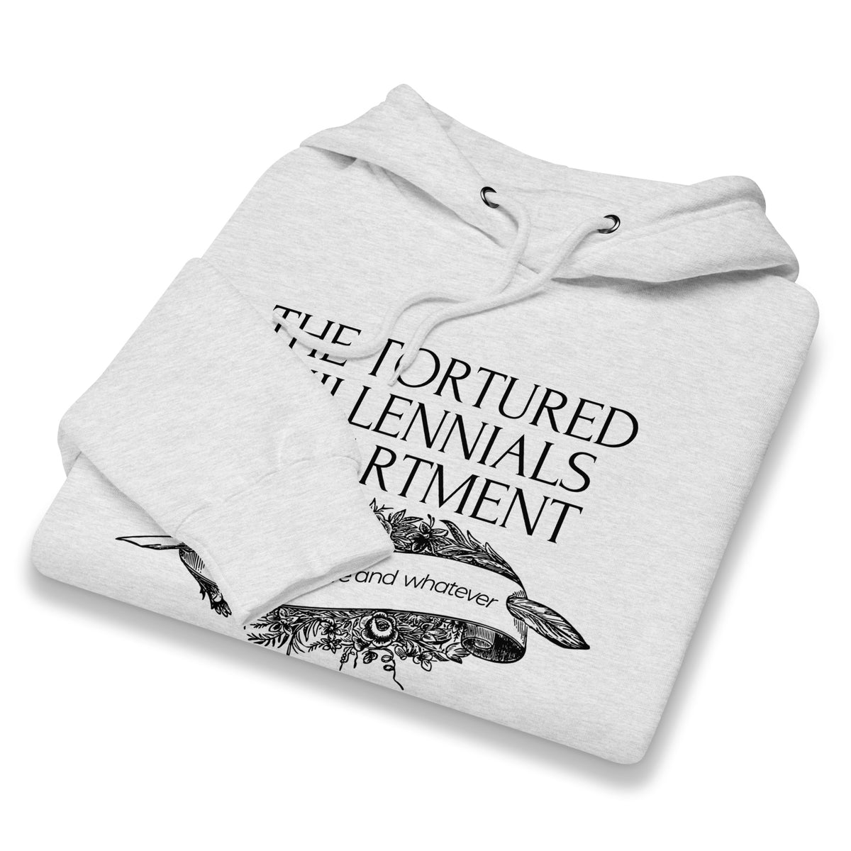 The Tortured Millennials Department Hoodie | Funny Millennial Parody Sweatshirt - Spinsterly Co