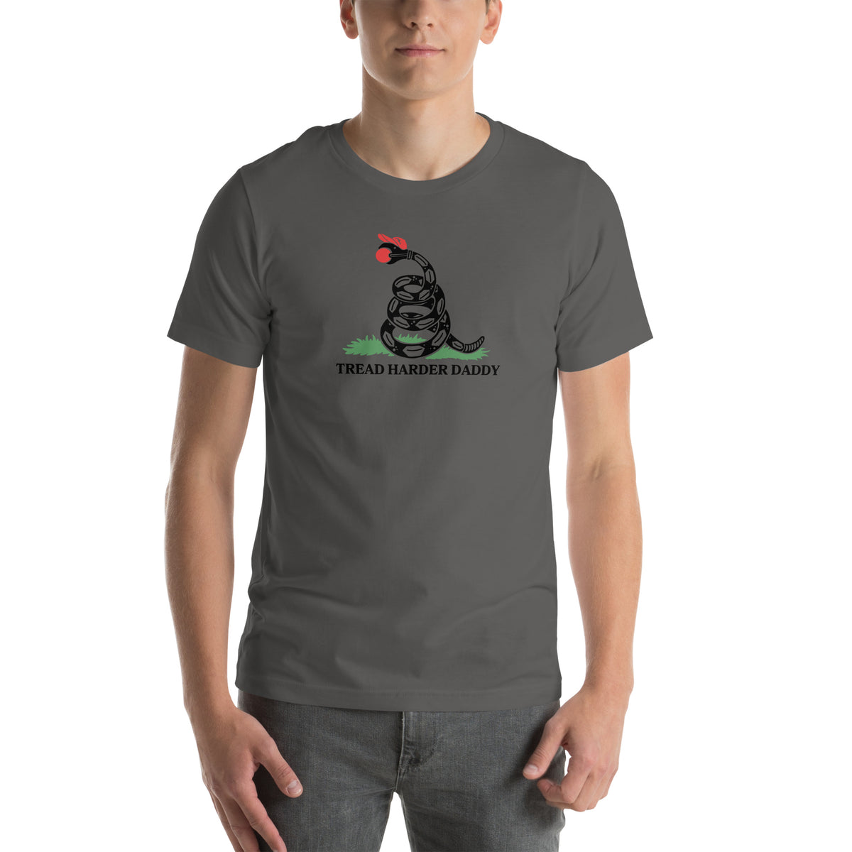 Tread Harder Daddy T-Shirt | Gadsden Flag Parody Graphic Tee - Spinsterly Co