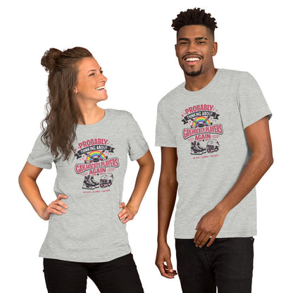 Probably Thinking About Gay Hockey Players Again T-Shirt | Queer Hockey Romance Tee - Spinsterly Co