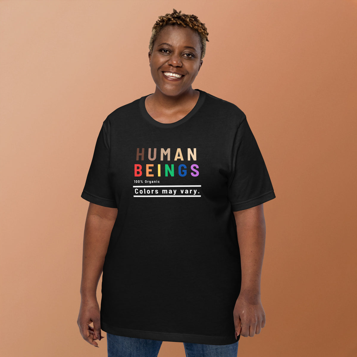 Human Beings Colors May Vary T-Shirt | Inclusive Pride Graphic Tee - Spinsterly Co