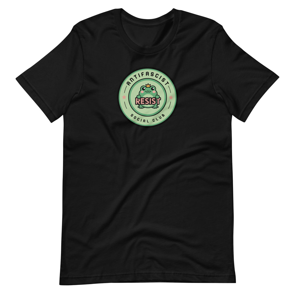 Antifascist Social Club Kawaii Frog Resist T-Shirt | Political Activist Tee - Spinsterly Co