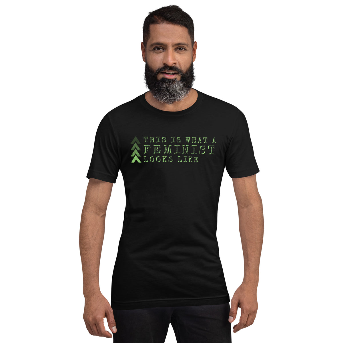 This Is What a Feminist Looks Like T-Shirt | Military Stencil Feminist Graphic Tee - Spinsterly Co