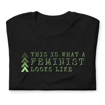 This Is What a Feminist Looks Like T-Shirt | Military Stencil Feminist Graphic Tee - Spinsterly Co