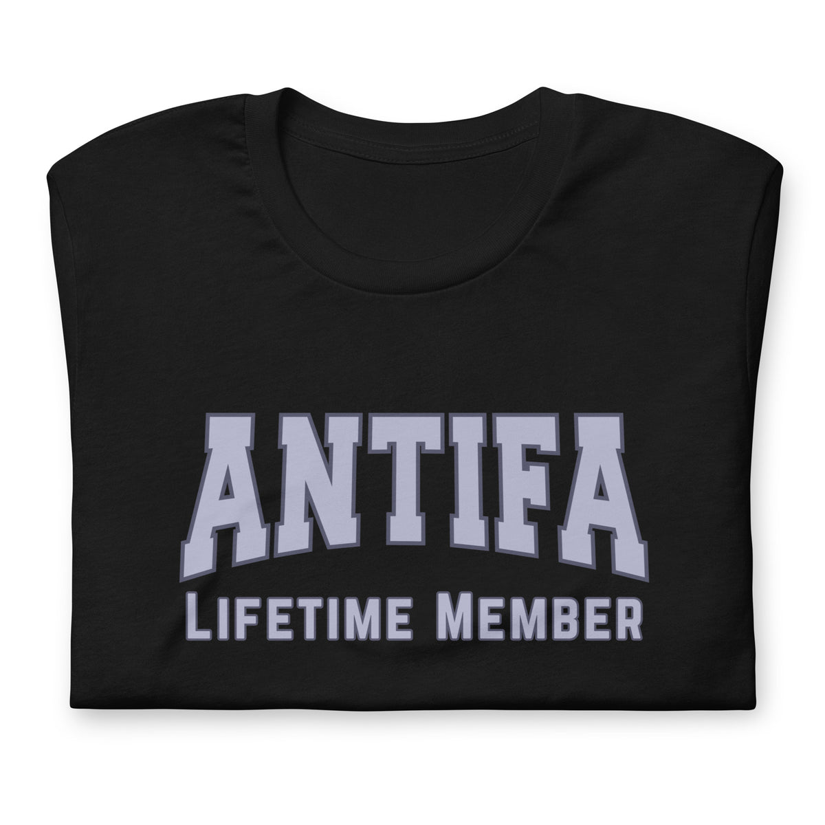 Antifa Lifetime Member T-Shirt | Anti-Fascist Collegiate Graphic Tee - Spinsterly Co