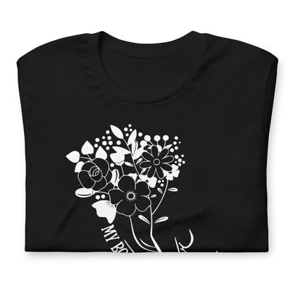 My Body My Choice T-Shirt | Floral Feminist Line Art Graphic Tee - Spinsterly Co