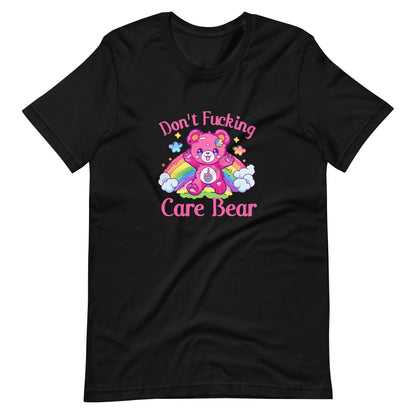 Don't F*cking Care Bear T-Shirt | Funny Kawaii Dark Humor Graphic Tee - Spinsterly Co