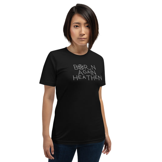 Born Again Heathen T-Shirt | Funny Witchy Pagan Occult Graphic Tee - Spinsterly Co
