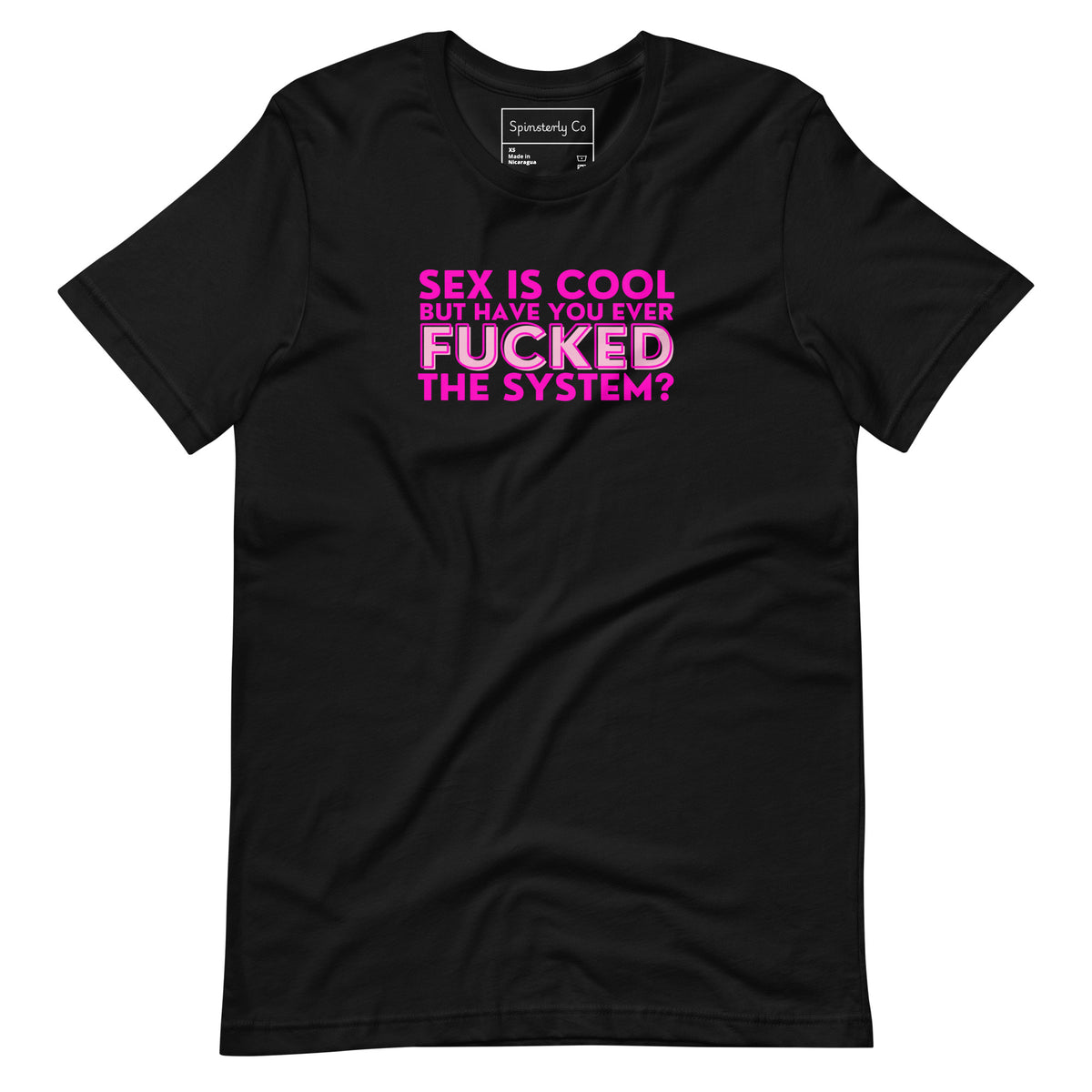 Sex Is Cool But Have You Ever F*cked the System Unisex T-Shirt | Funny Anarchist Graphic Tee - Spinsterly Co