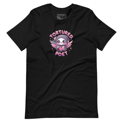 Tortured Poet Kawaii Grim Goth Unisex T-Shirt | Dark Academia Gift - Spinsterly Co