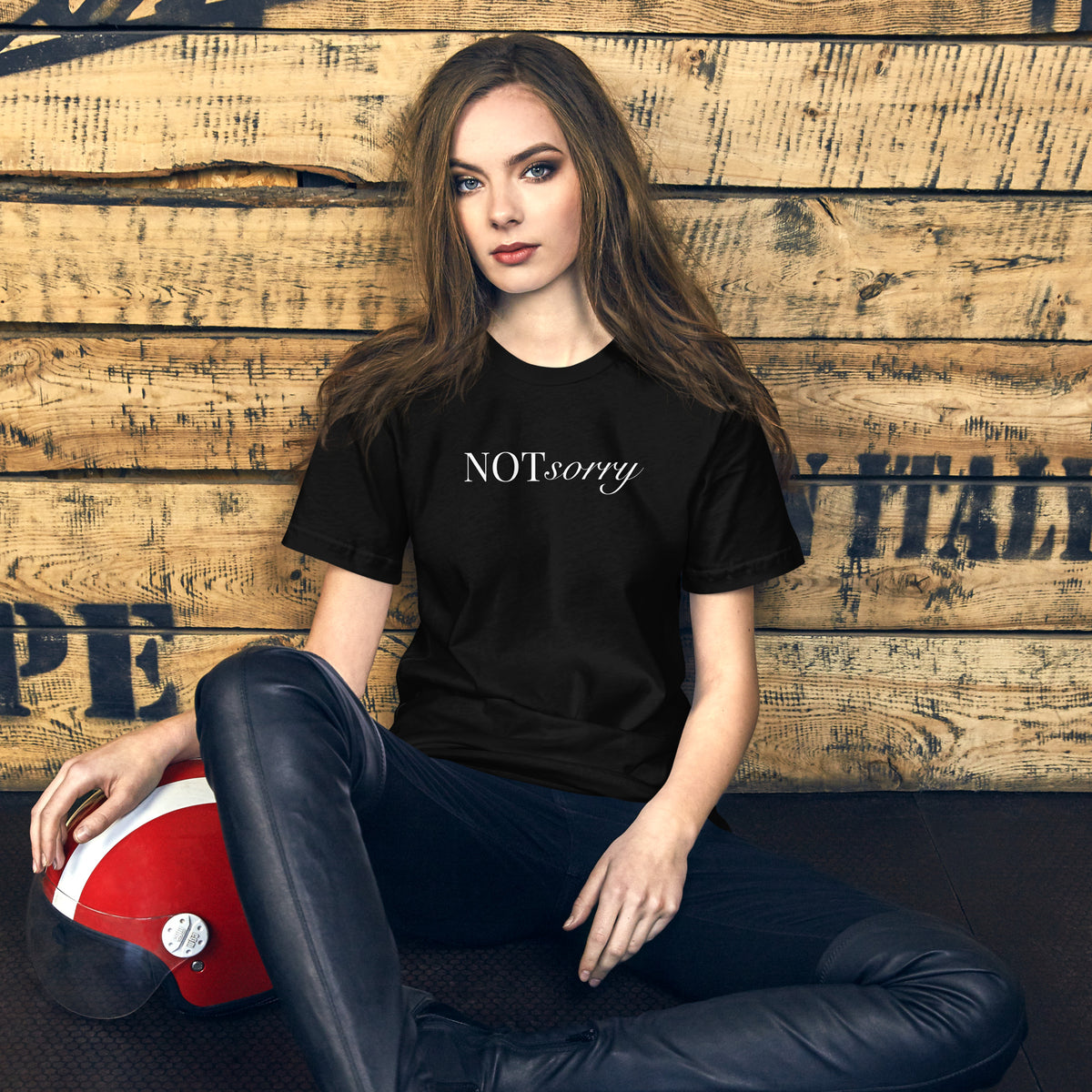 NOT sorry Mixed Typography T-Shirt | Feminist Statement Tee - Spinsterly Co