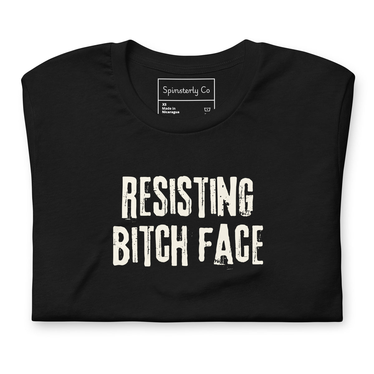 Resisting Bitch Face T-Shirt | Feminist Grunge Graphic Tee - Spinsterly Co