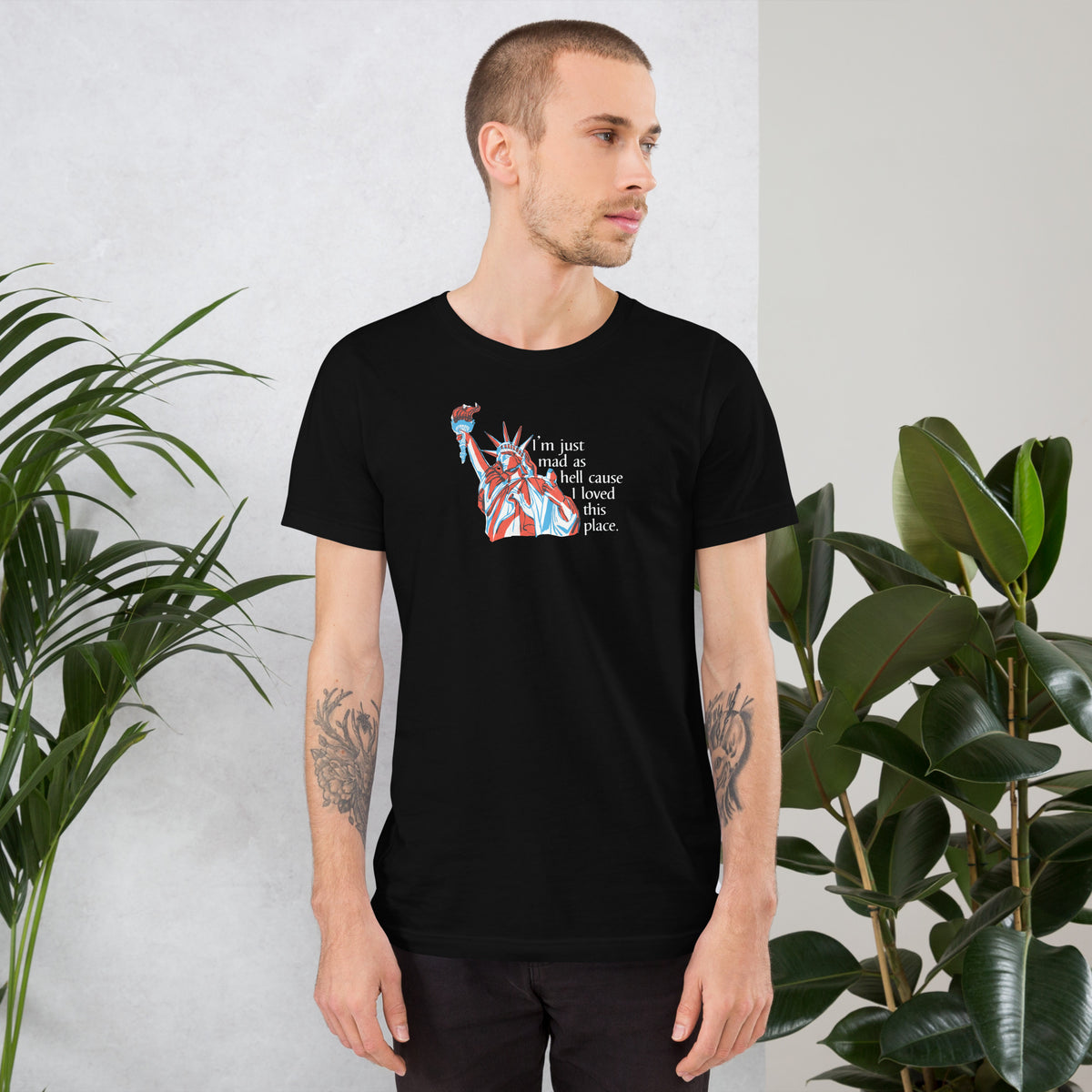 Mad as Hell Statue of Liberty T-Shirt | Patriotic Protest Graphic Tee - Spinsterly Co