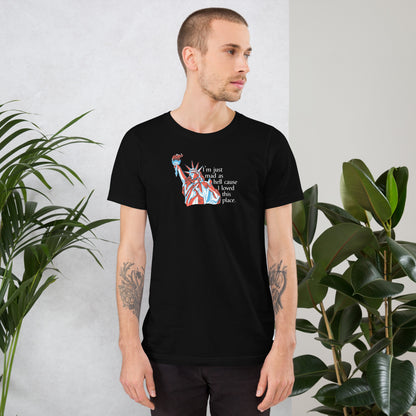 Mad as Hell Statue of Liberty T-Shirt | Patriotic Protest Graphic Tee - Spinsterly Co