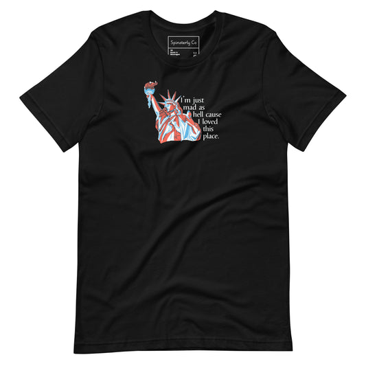 Mad as Hell Statue of Liberty T-Shirt | Patriotic Protest Graphic Tee - Spinsterly Co