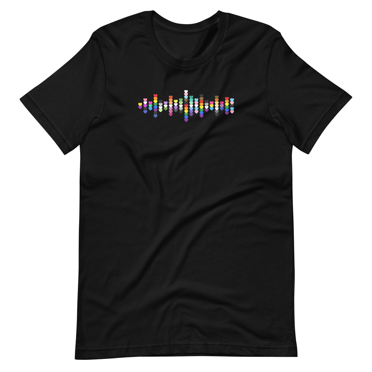 Pride Hearts Unisex T-Shirt | LGBTQIA+ Graphic Tee - Spinsterly Co
