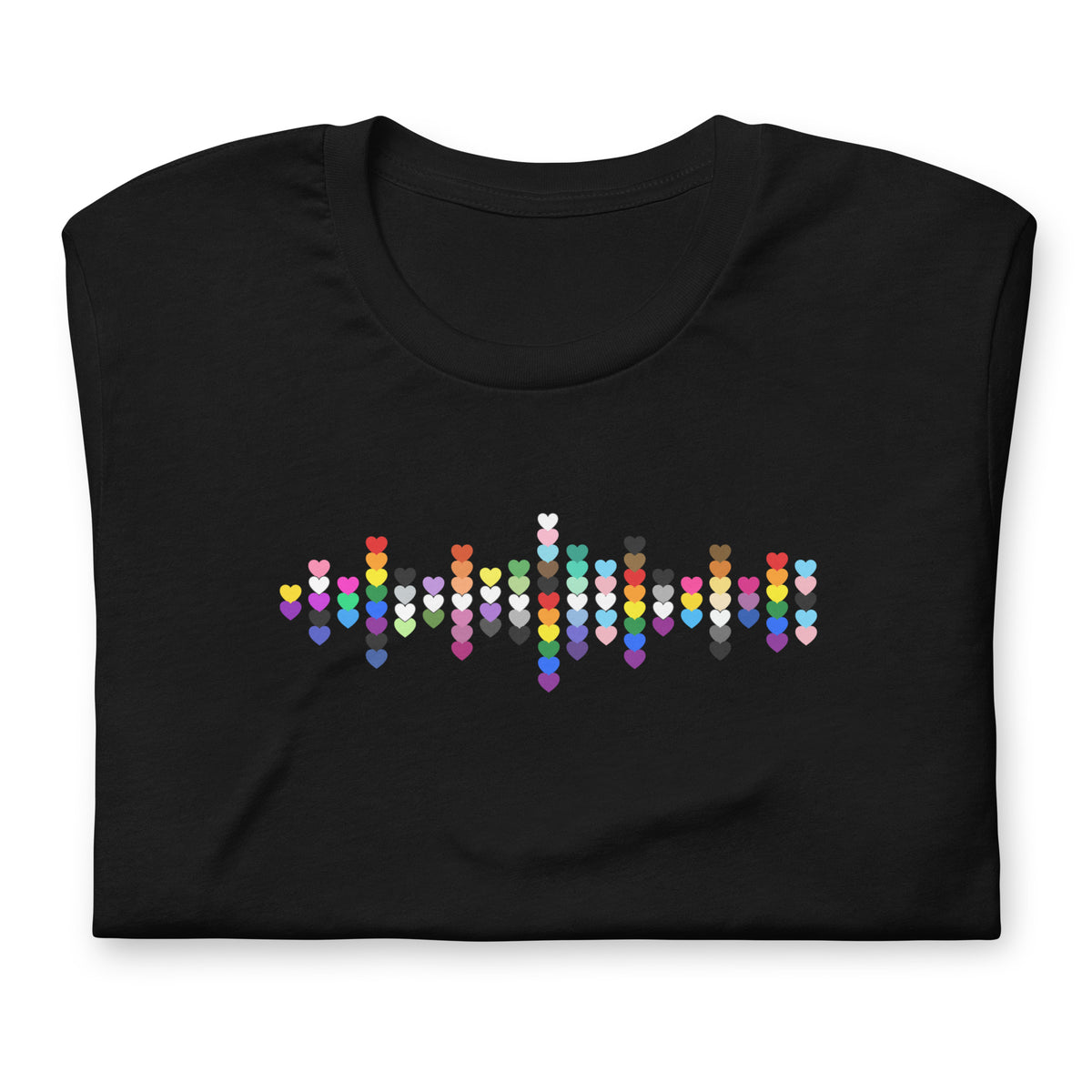 Pride Hearts Unisex T-Shirt | LGBTQIA+ Graphic Tee - Spinsterly Co