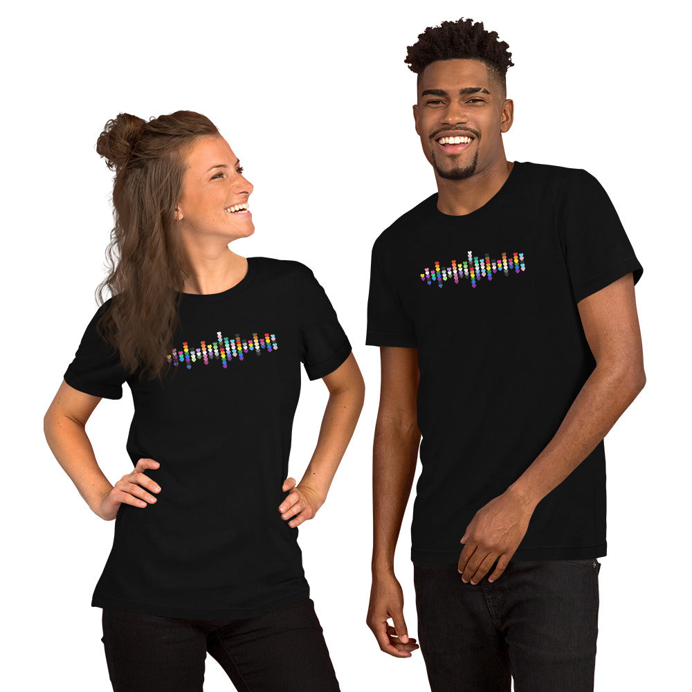 Pride Hearts Unisex T-Shirt | LGBTQIA+ Graphic Tee - Spinsterly Co
