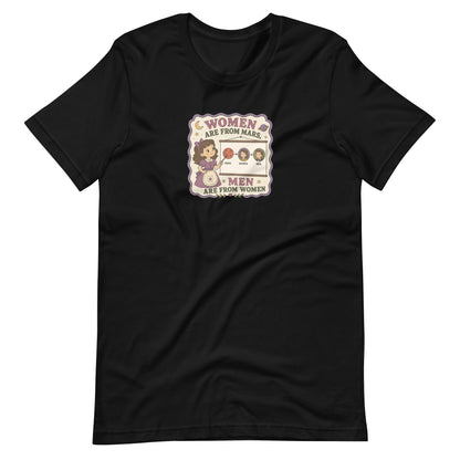 Women Are From Mars, Men Are From Women | Retro Feminist Graphic Tee - Spinsterly Co
