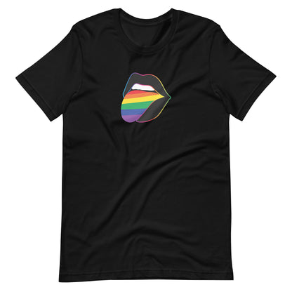Pride Lips Rainbow Graphic Tee | LGBTQIA+ Statement T-Shirt - Spinsterly Co