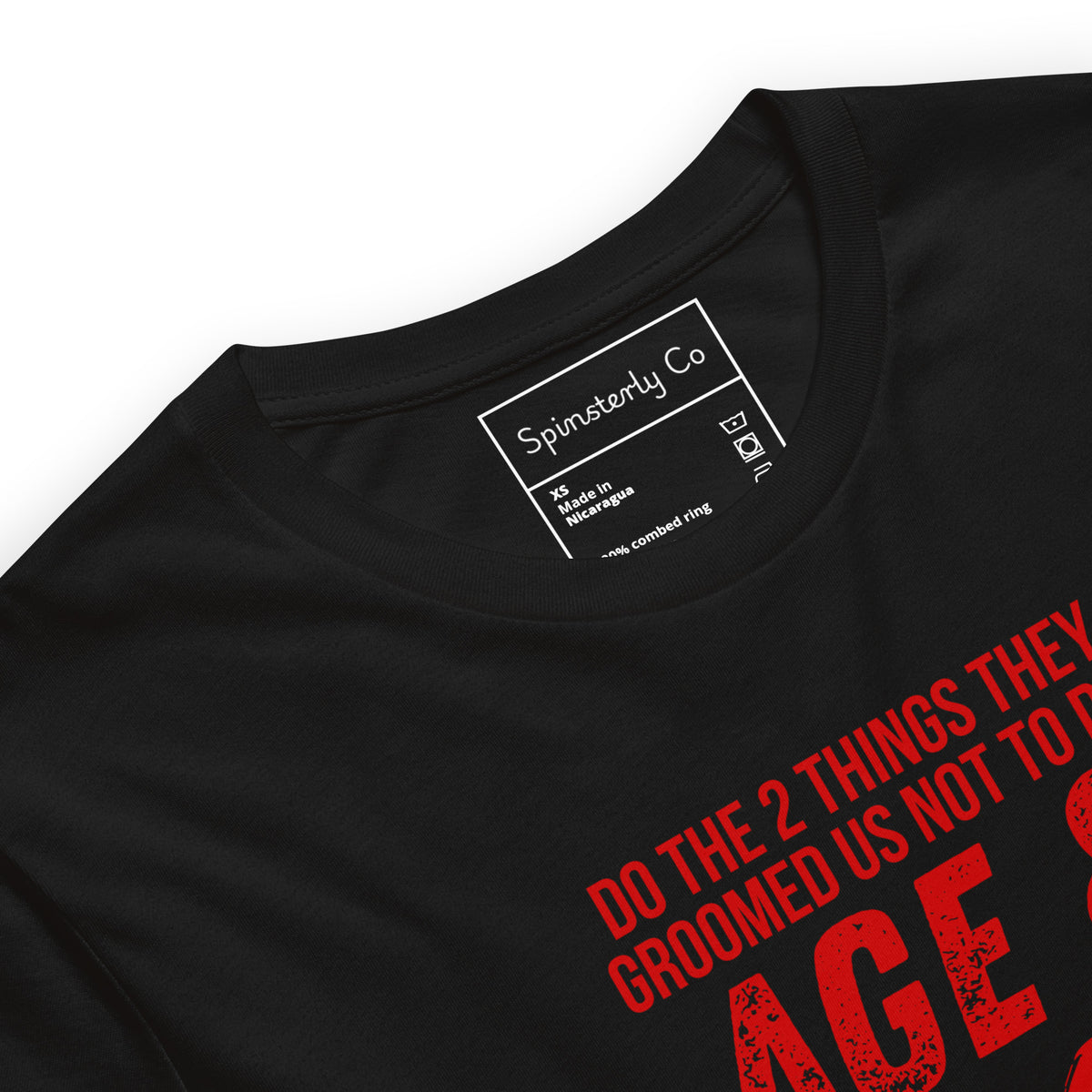 Age & Rage Feminist Distressed Typography T-Shirt | Empowerment Tee - Spinsterly Co