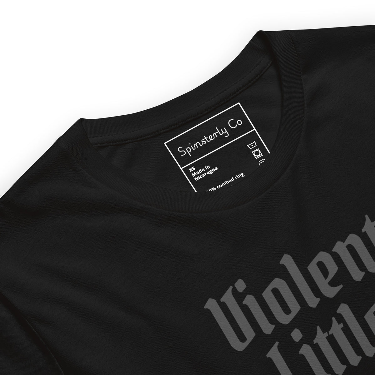 Violent Little Thing Gothic Unisex T-Shirt | Dark Aesthetic Statement Tee - Spinsterly Co